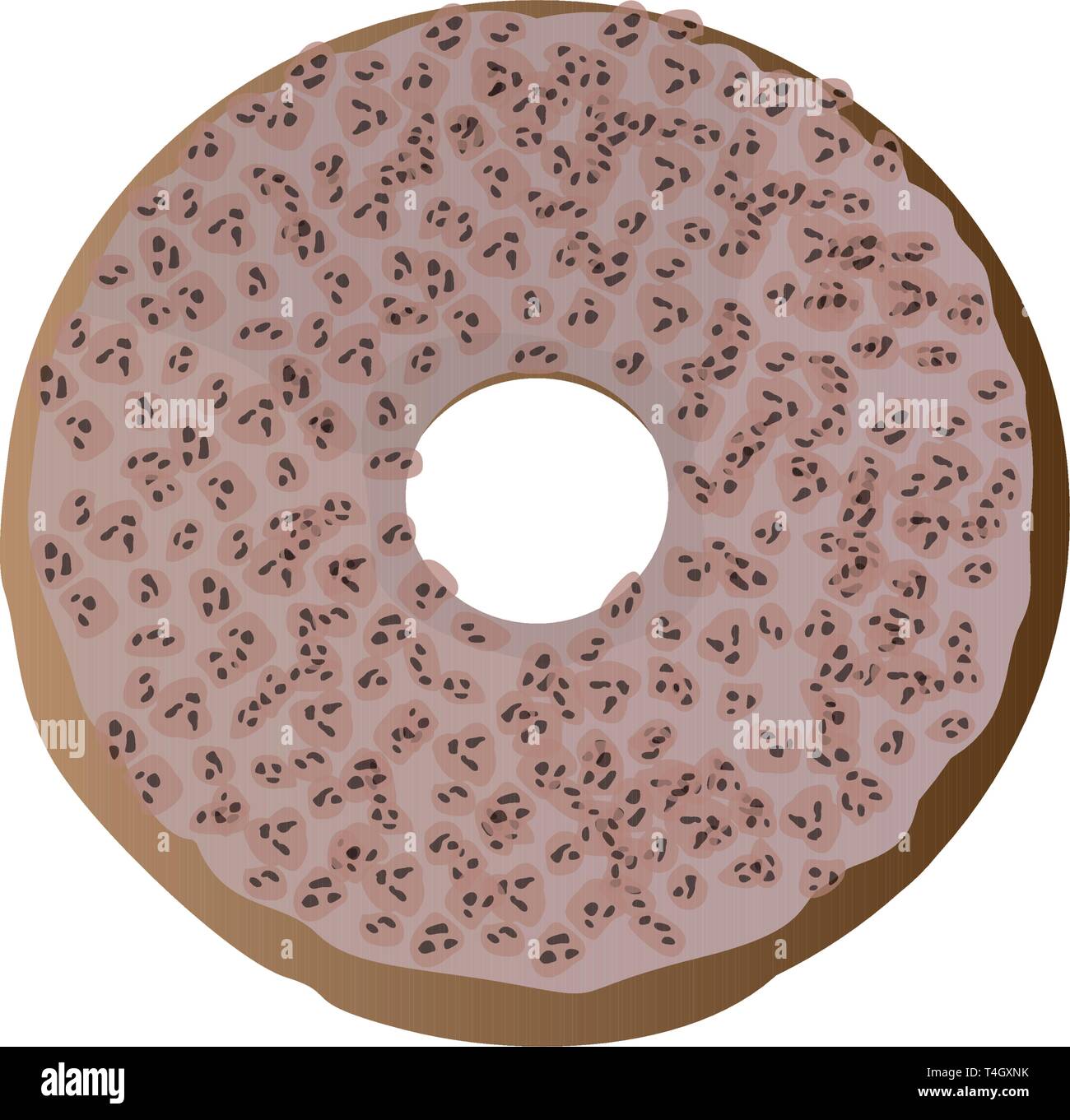 Isolated glazed donut Stock Vector Image & Art - Alamy