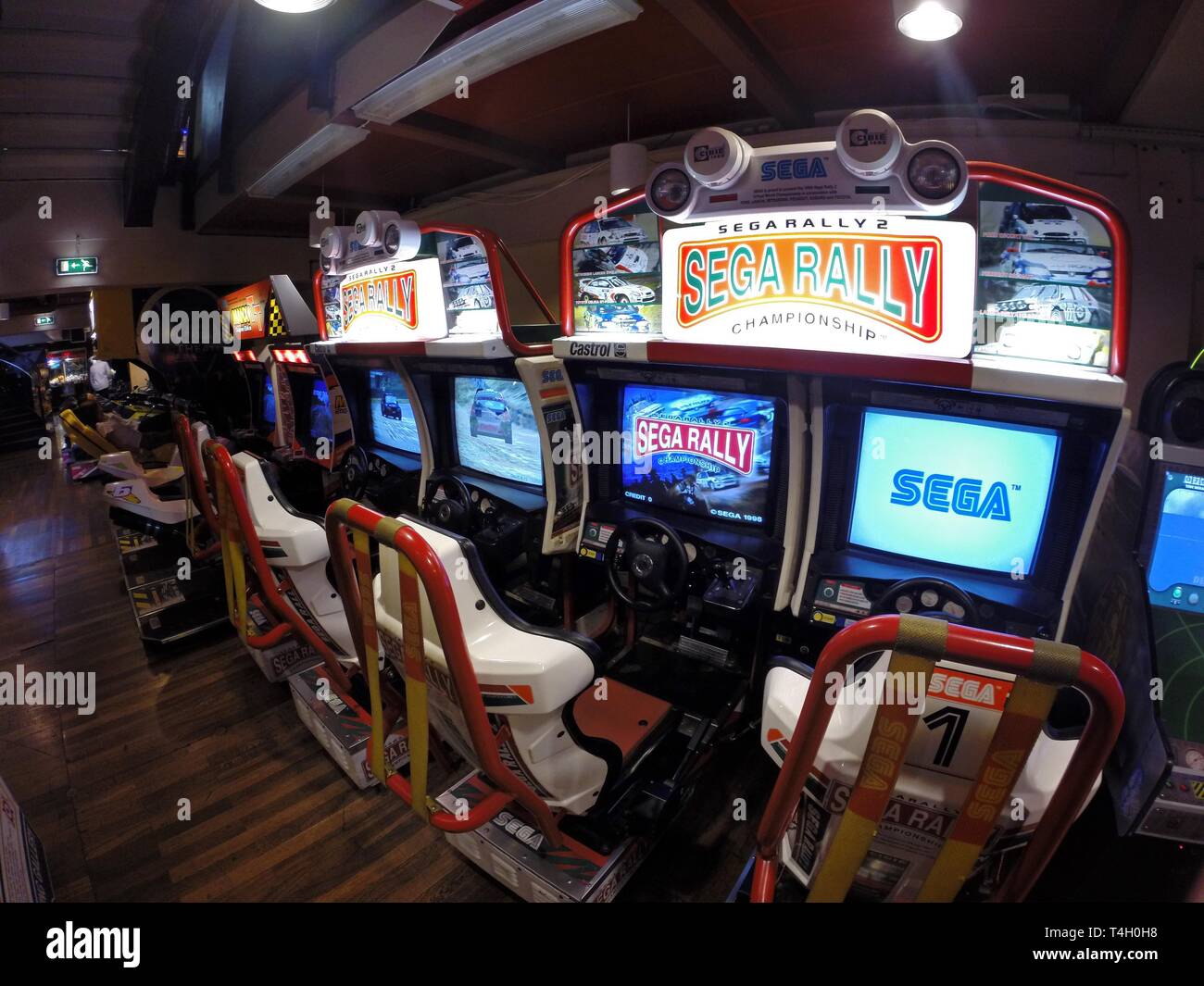 Sega Rally In The Gaming Hall At Liseberg Stock Photo 243777444