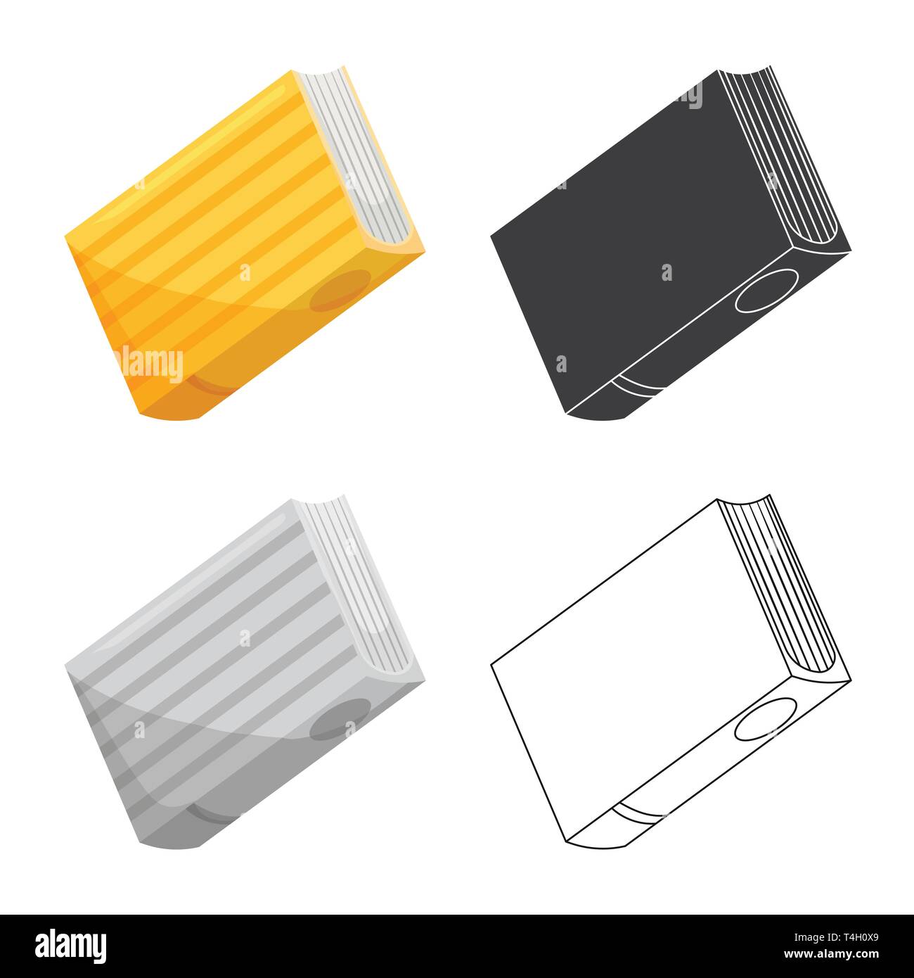 Vector illustration of diary and text symbol. Set of diary and reading ...