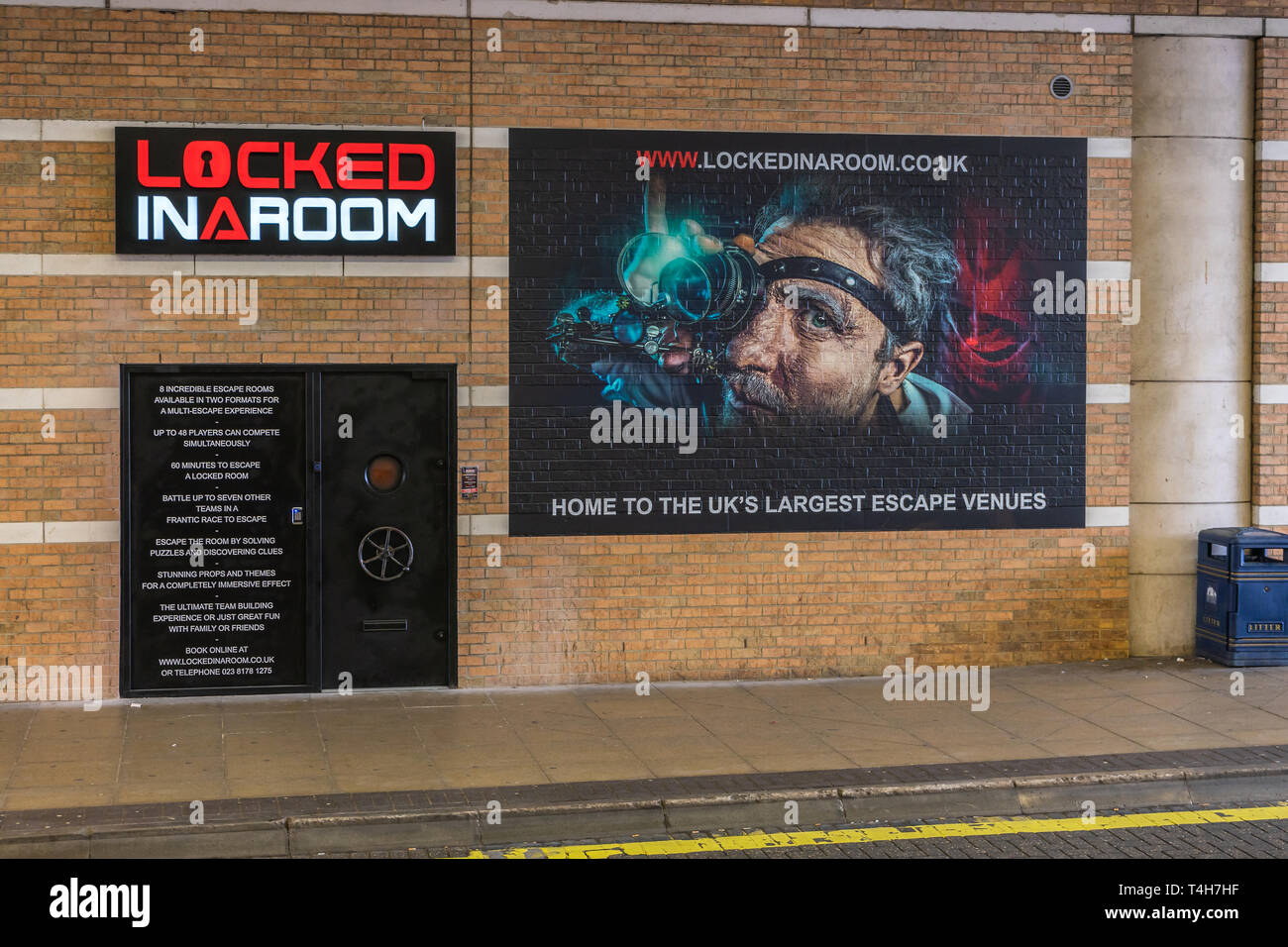 'Locked in a room' Escape Rooms game venue in Southampton city centre, England, UK Stock Photo