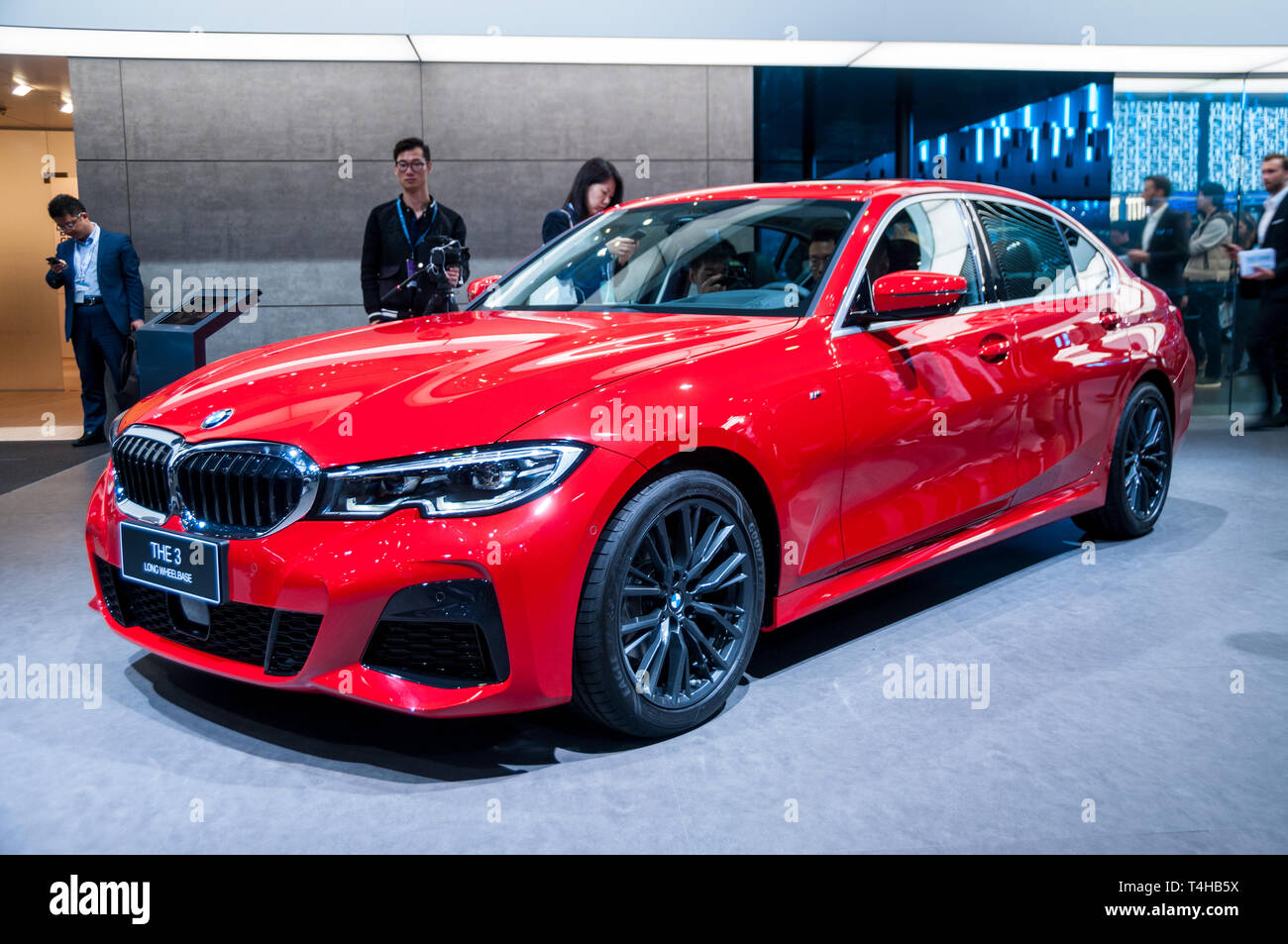 The China only long wheelbase version of the seventh generation (G20) BMW 3  series unveiled at the 2019 Shanghai Auto Show Stock Photo - Alamy