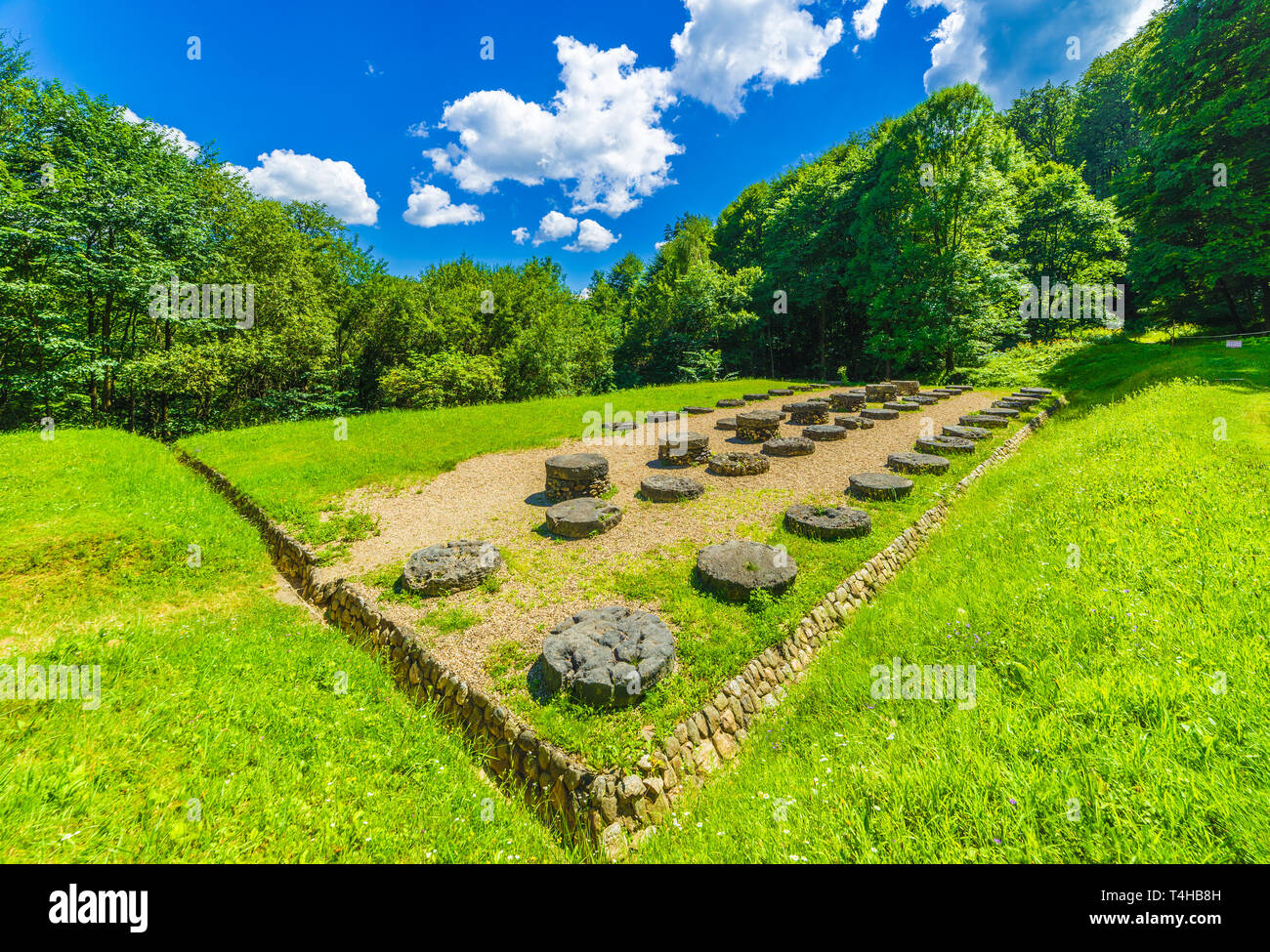 Sarmizegetusa Regia, Dacian ruins Fortress in Sarmisegetusa, Orastie Mountains, Romania Stock Photo