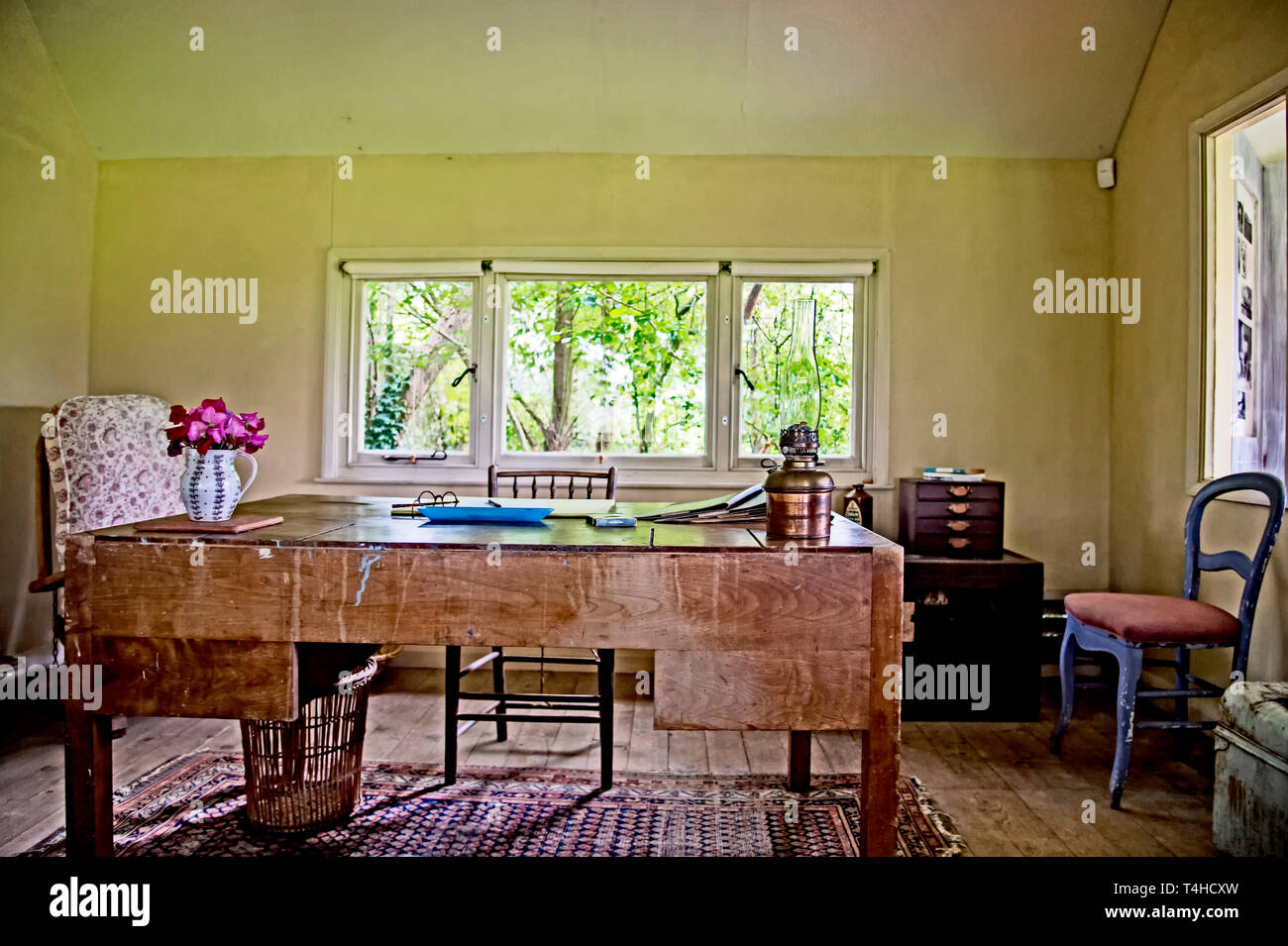 Monks House (Rodmell, Sussex, England writing room in the garden of the former home of Virginia