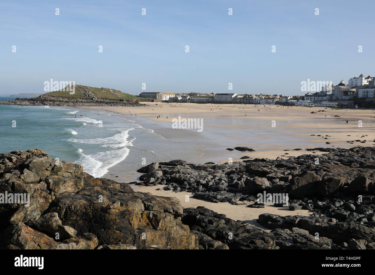 View of PorthMeor Beach The Island Background St. Ives Saint Ives ...