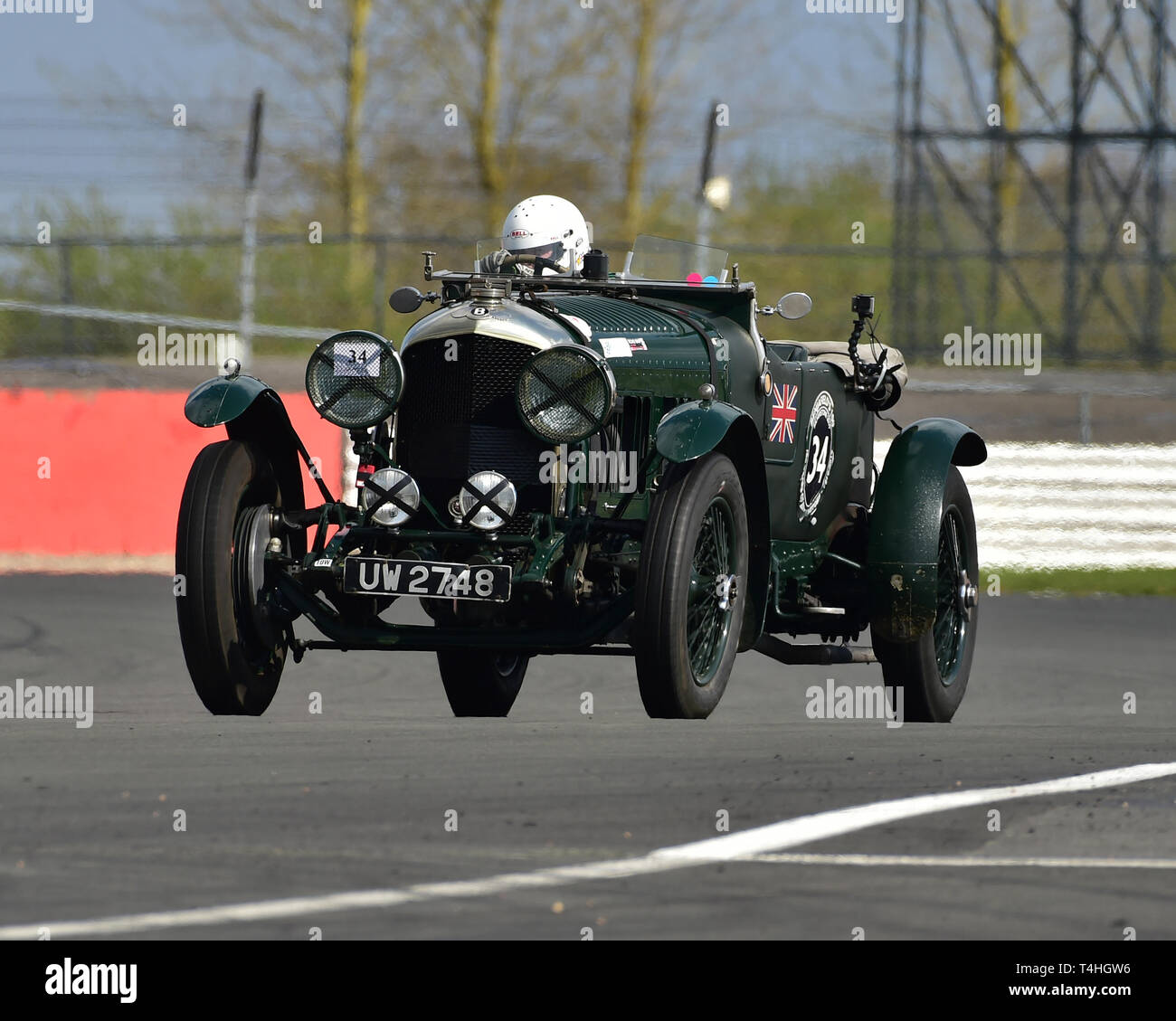 Paul Carter Nick Swift Bentley 4 Litre Benjafield 100 100 Years Of Bentley April 19 Silverstone Northamptonshire England Circuit Racing Stock Photo Alamy