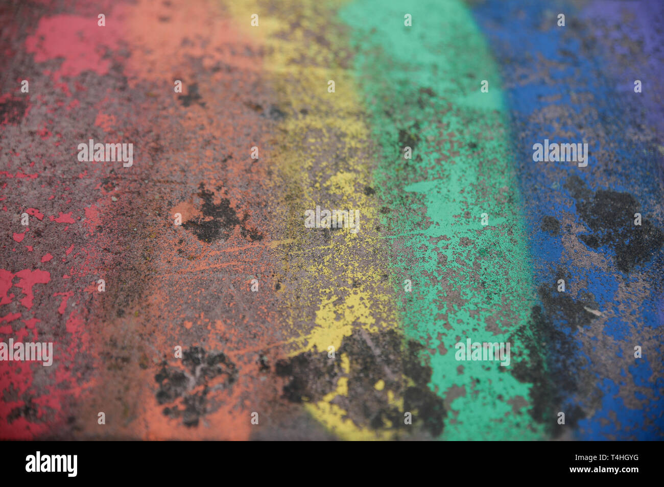 Colorful rainbow ground Stock Photo Alamy