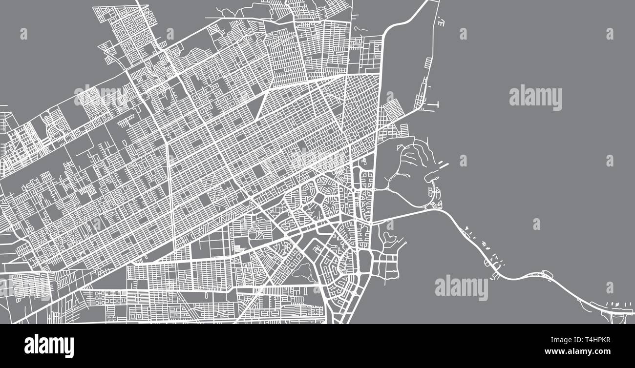 Urban vector city map of Cancun, Mexico Stock Vector Image & Art - Alamy