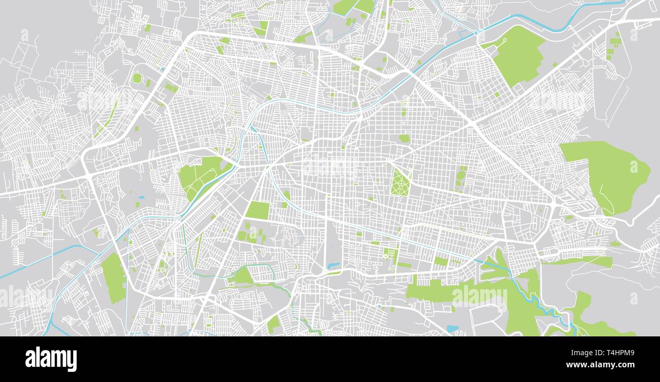 Urban vector city map of Morelia, Mexico Stock Vector Image & Art Alamy