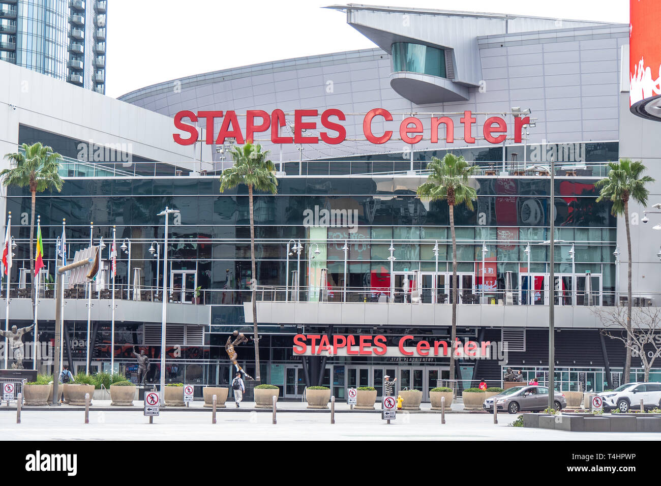 Staples Center at Downtown Los Angeles - CALIFORNIA, USA - MARCH 18, 2019 Stock Photo