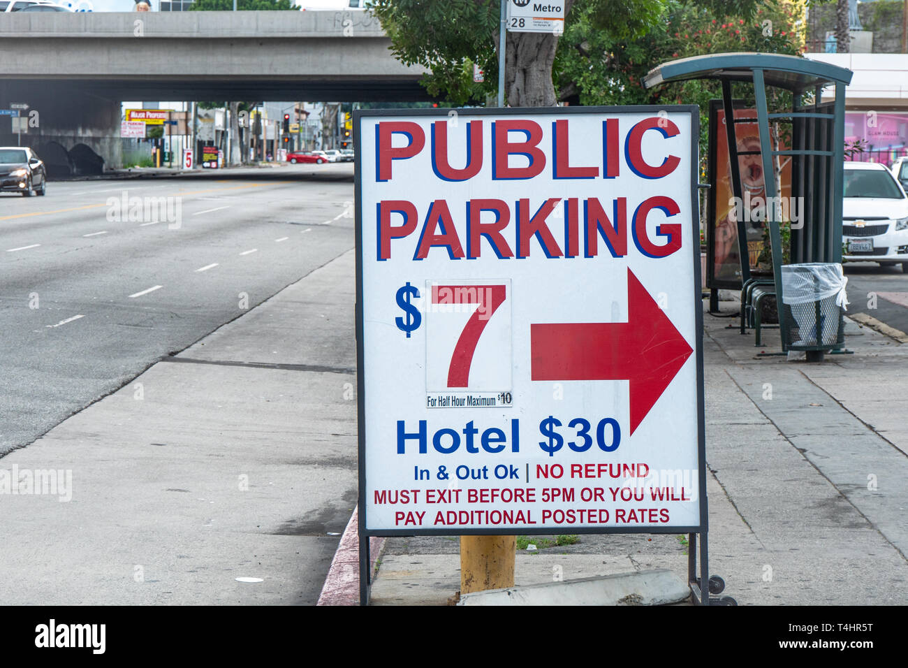 Parking Lot at Staples Center Los Angeles - CALIFORNIA, USA - MARCH 18 ...