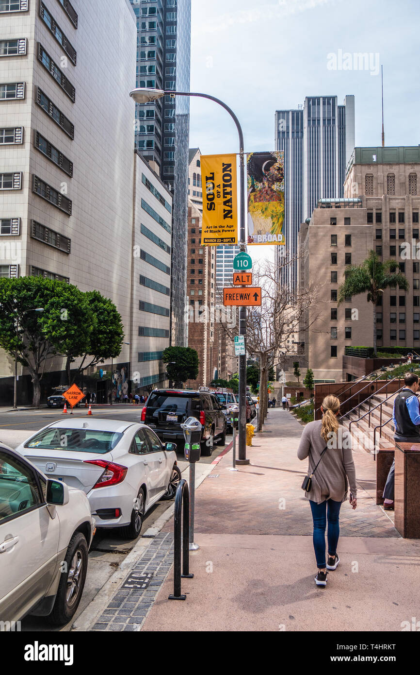 Downtown Los Angeles Street View Los Angeles Downtown Street View - California, Usa - March 18, 2019 Stock  Photo - Alamy