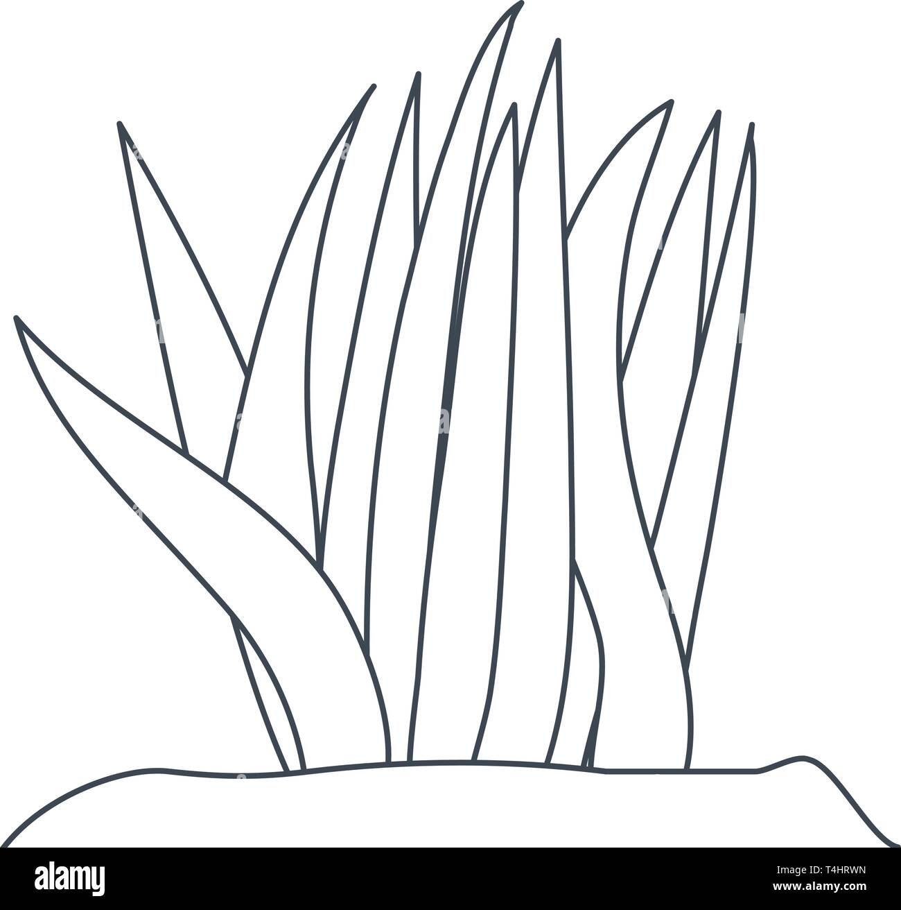 plant in landscape isolated icon Stock Vector Image & Art - Alamy