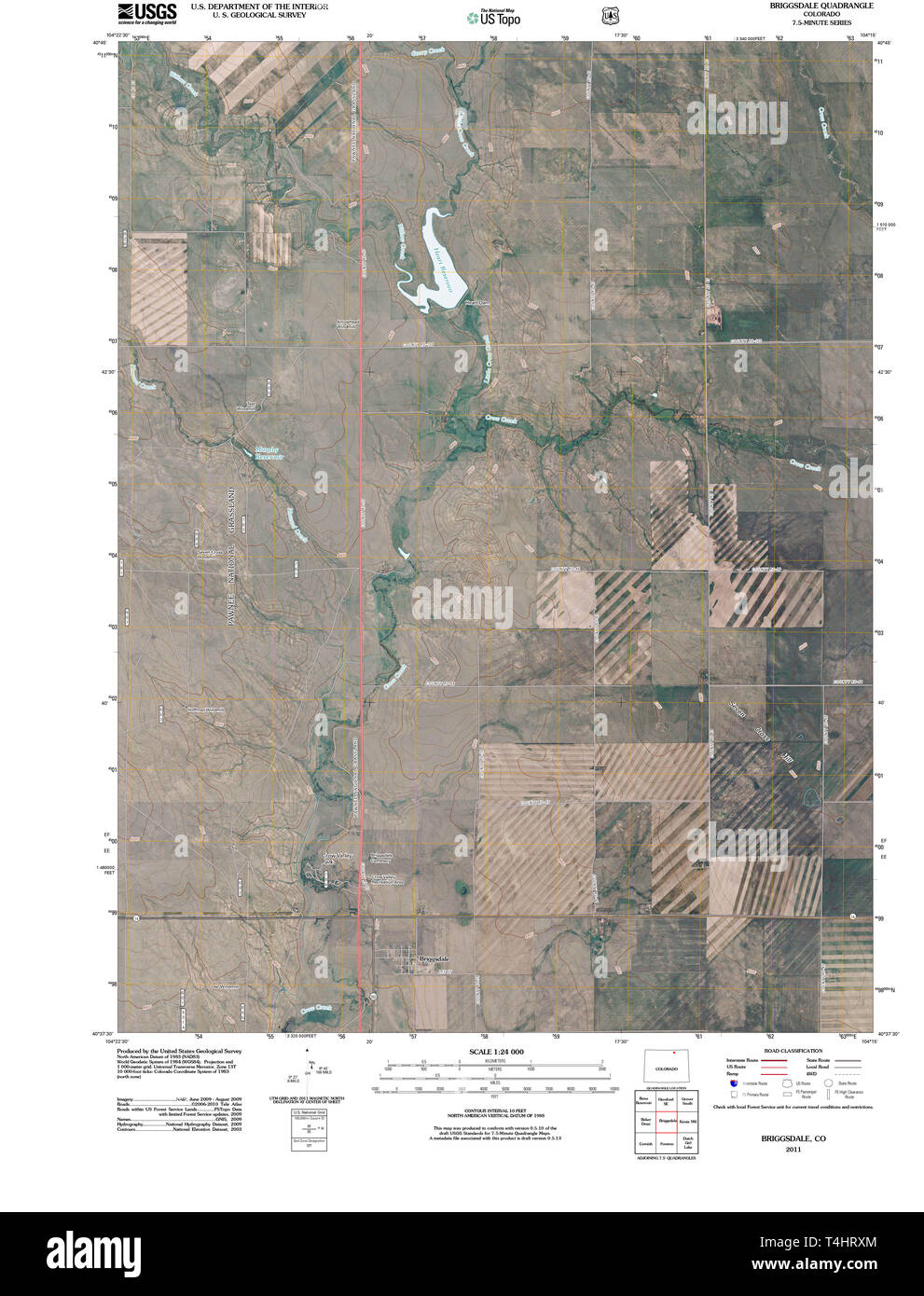 Map of briggsdale hires stock photography and images Alamy