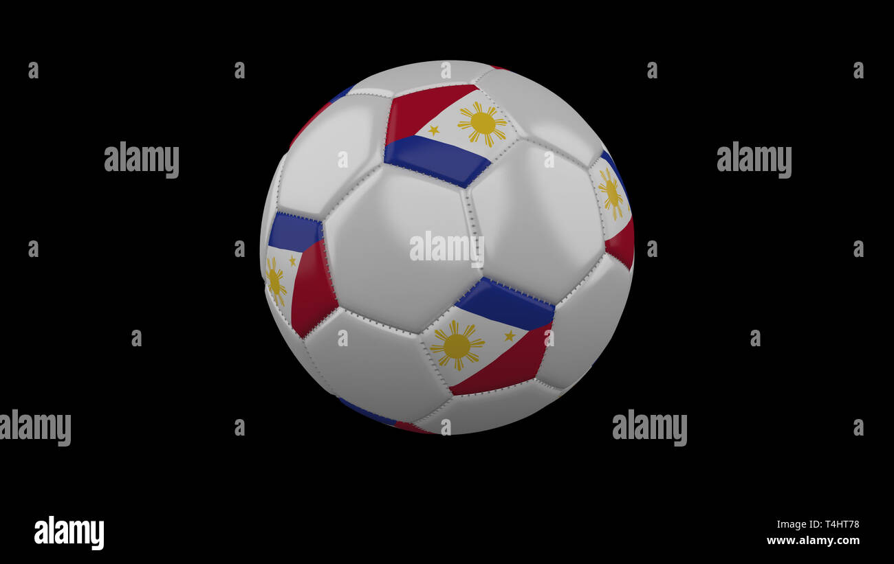 Soccer ball with flag Philippines colors, 3d rendering Stock Photo Alamy