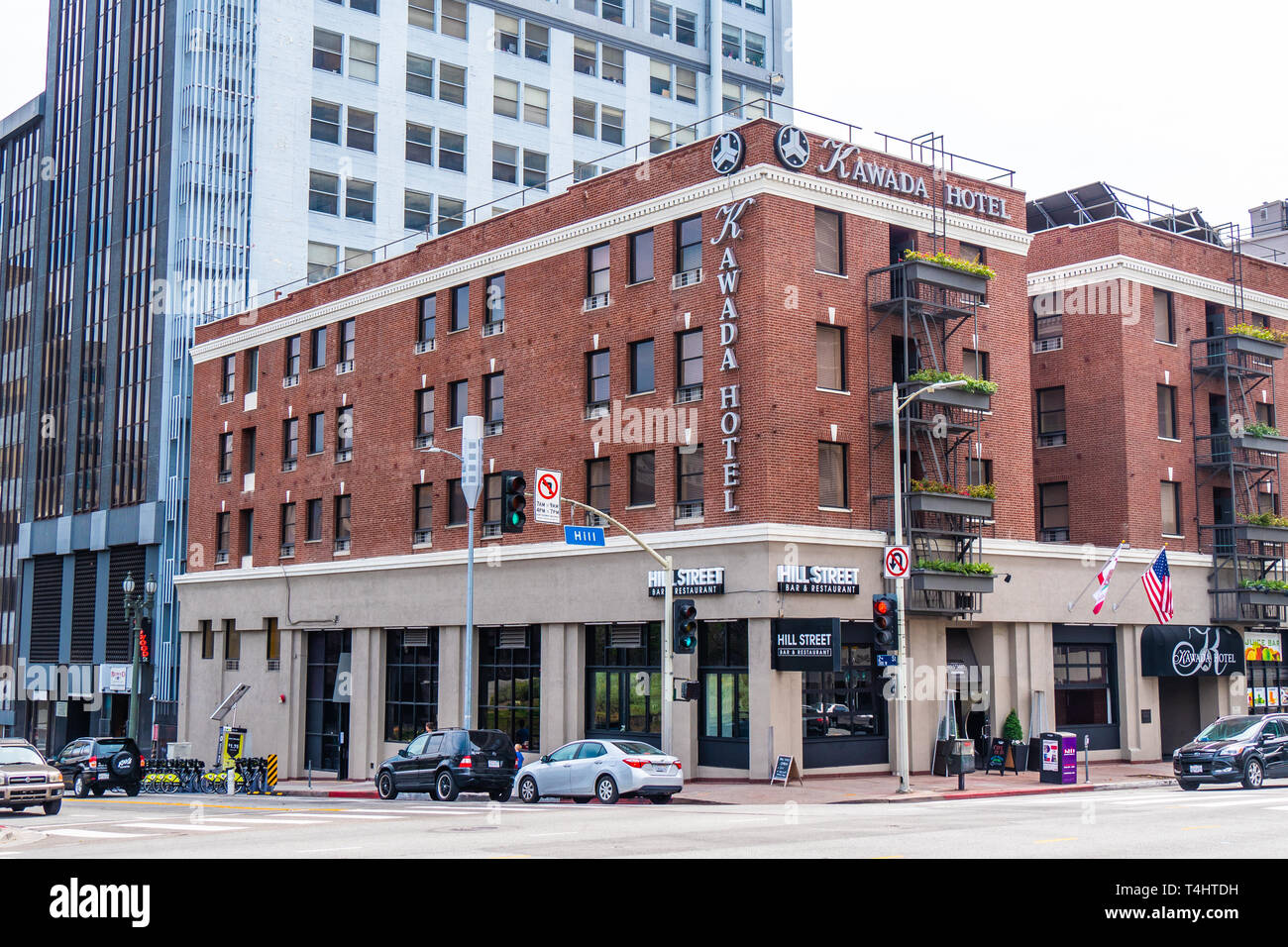 Kawada Hotel In Downtown Los Angeles CALIFORNIA USA MARCH 18 2019 kawada-hotel-in-downtown-los-angeles-california-usa-march-18-2019
