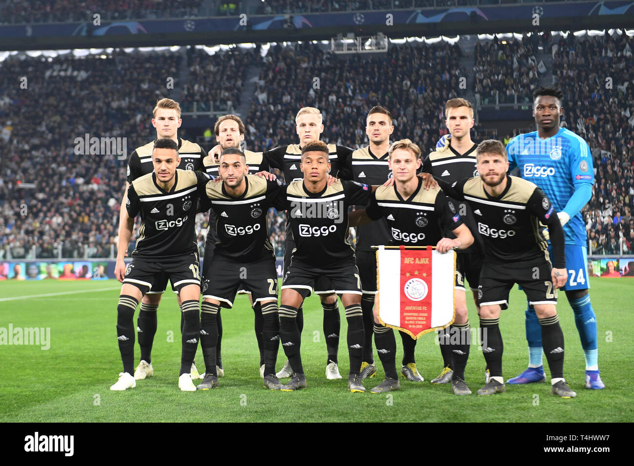 Turin Italy 16th Apr 2019 Soccer Champions League