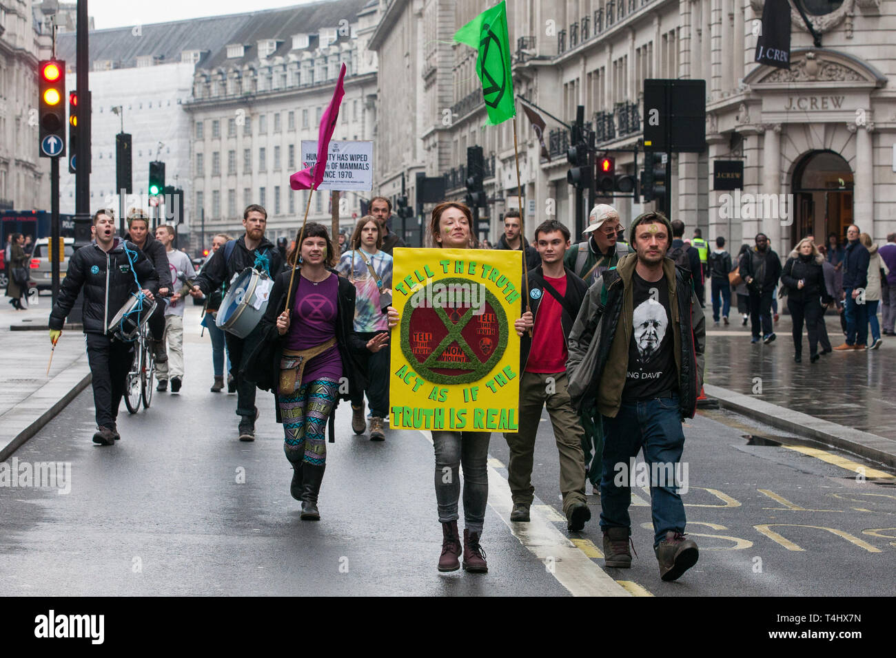 London Uk 16th April 2019 Climate Change Activists From