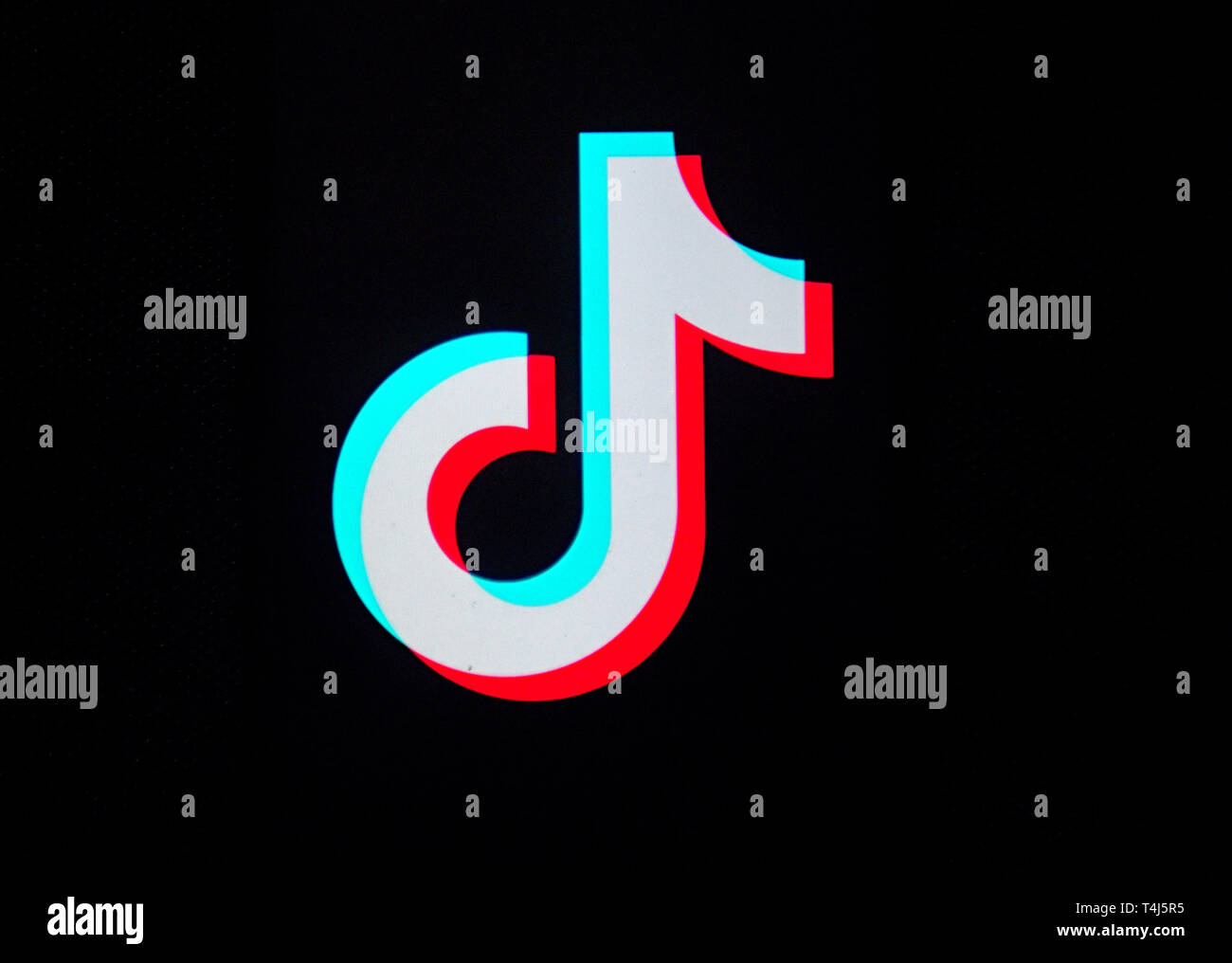 Kolkata, WEST BENGAL, India. 17th Apr, 2019. The tiktok application sign seen on a screen of an Android phone, the application has been banned from India. Credit: Avishek Das/SOPA Images/ZUMA Wire/Alamy Live News Stock Photo