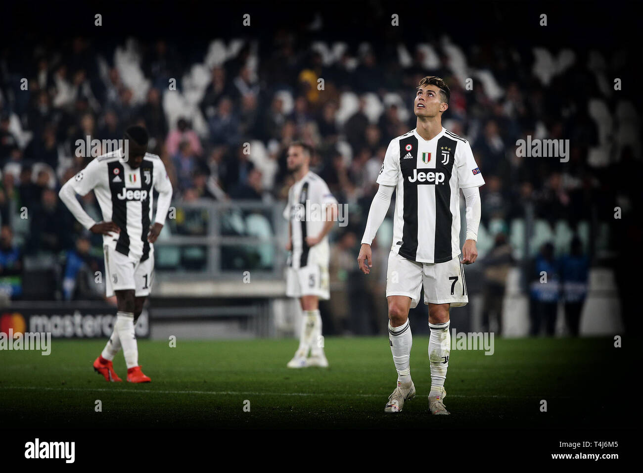 Cristiano Ronaldo of Juventus during the Champions League, football match: Juventus  FC vs Ajax. Ajax won 1-2 at Allianz Stadium, in Turin, Italy, 16th Stock  Photo - Alamy