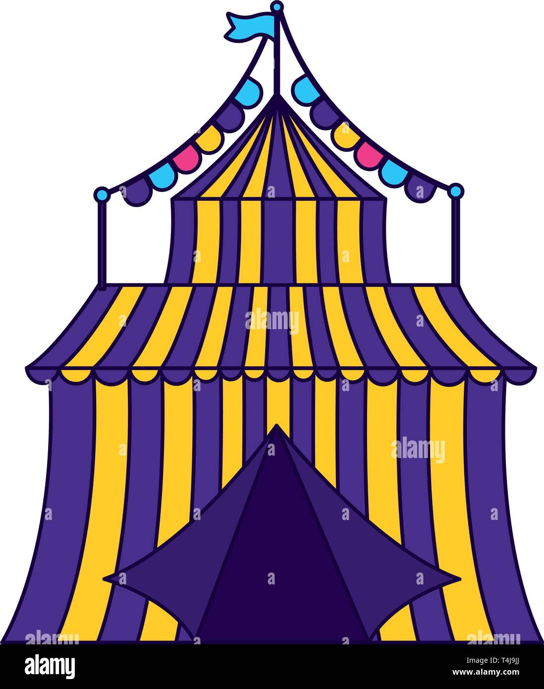 carnival tent circus garland Stock Vector Image & Art - Alamy
