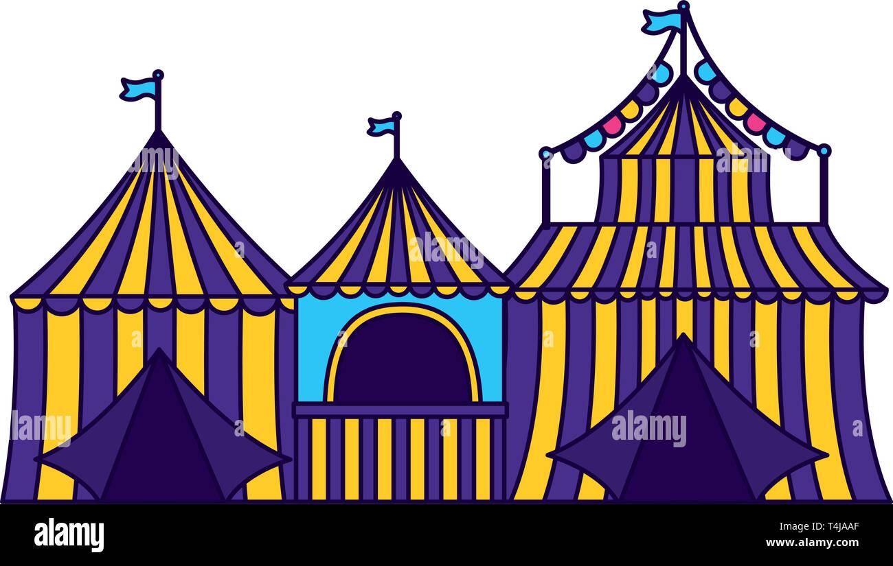 Red carnival fair booth Stock Vector Images - Alamy