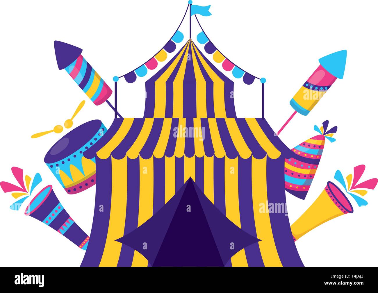 carnival tent circus Stock Vector Image & Art - Alamy