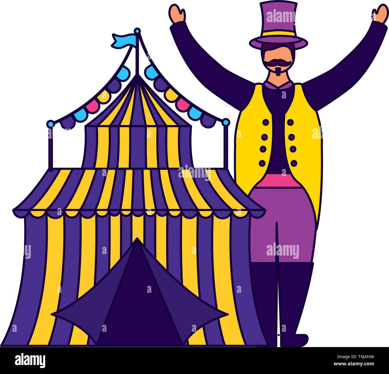 character circus carnival tent Stock Vector Image & Art - Alamy