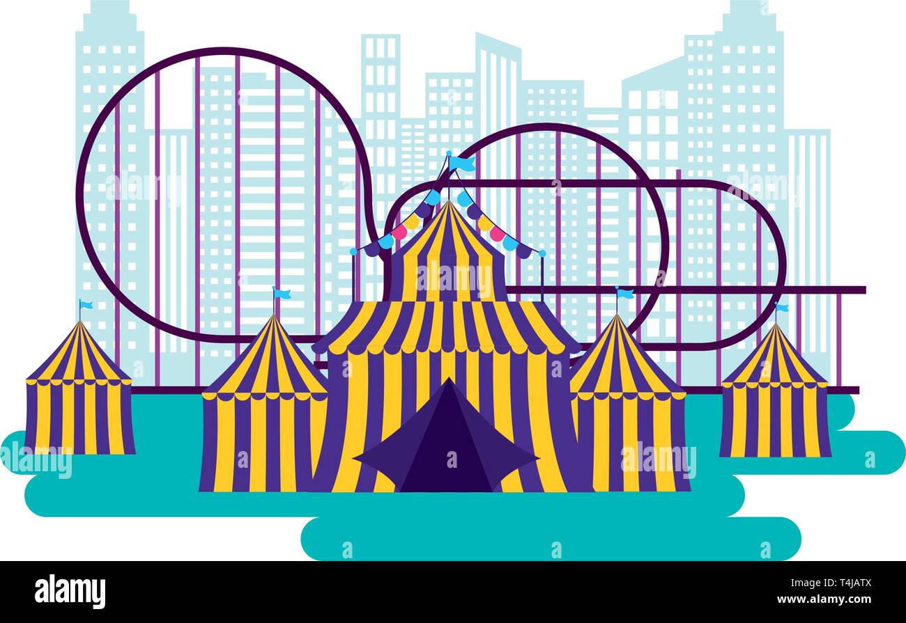 carnival tent amusement Stock Vector Image & Art - Alamy