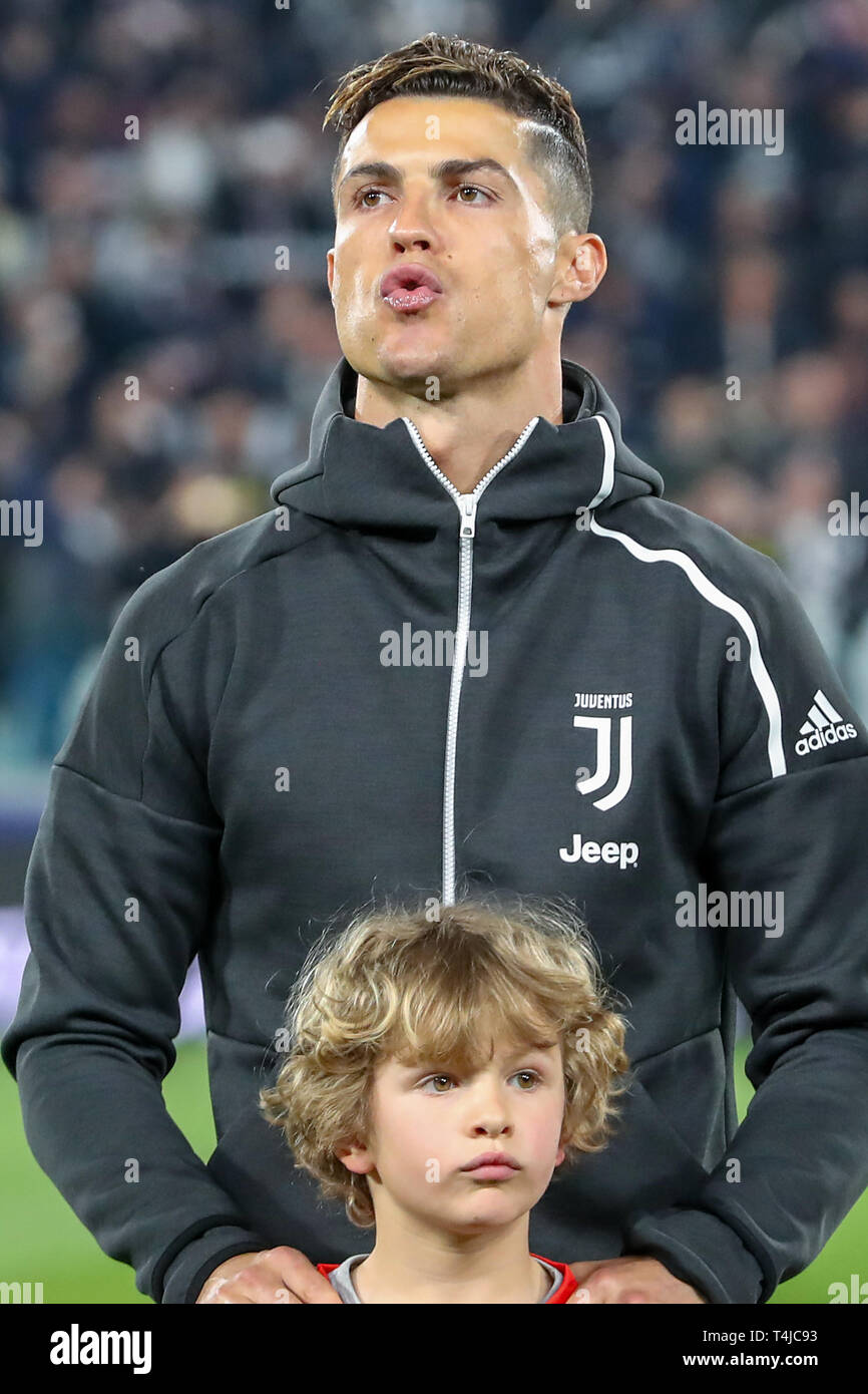 16th of april 2019 Turin, Italy Soccer Champions League 2018-2019: Juventus  v Ajax Christiano Ronaldo of Juventus Stock Photo - Alamy