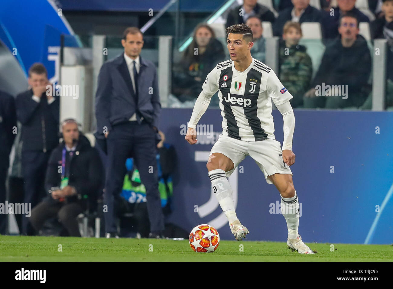 Turin, Italy. 16th Apr, 2019. soccer, CHAMPIONS LEAGUE UEFA 2018