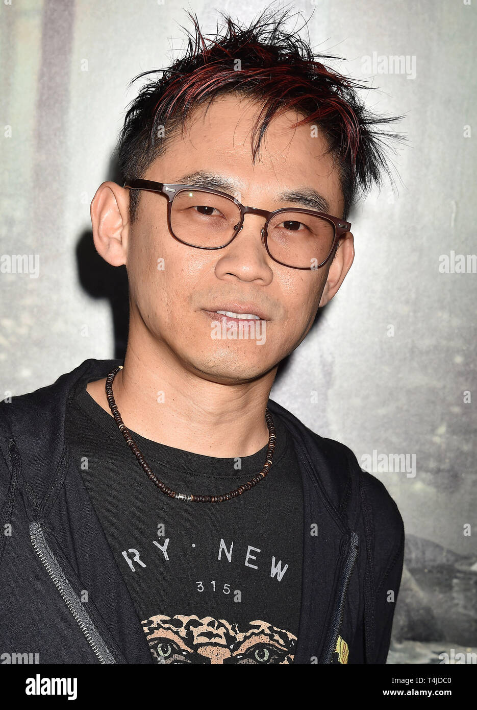 HOLLYWOOD, CA - APRIL 15: James Wan arrives at the premiere of Warner Bros' 'The Curse Of La Llorona' at the Egyptian Theatre on April 15, 2019 in Hollywood, California. Stock Photo