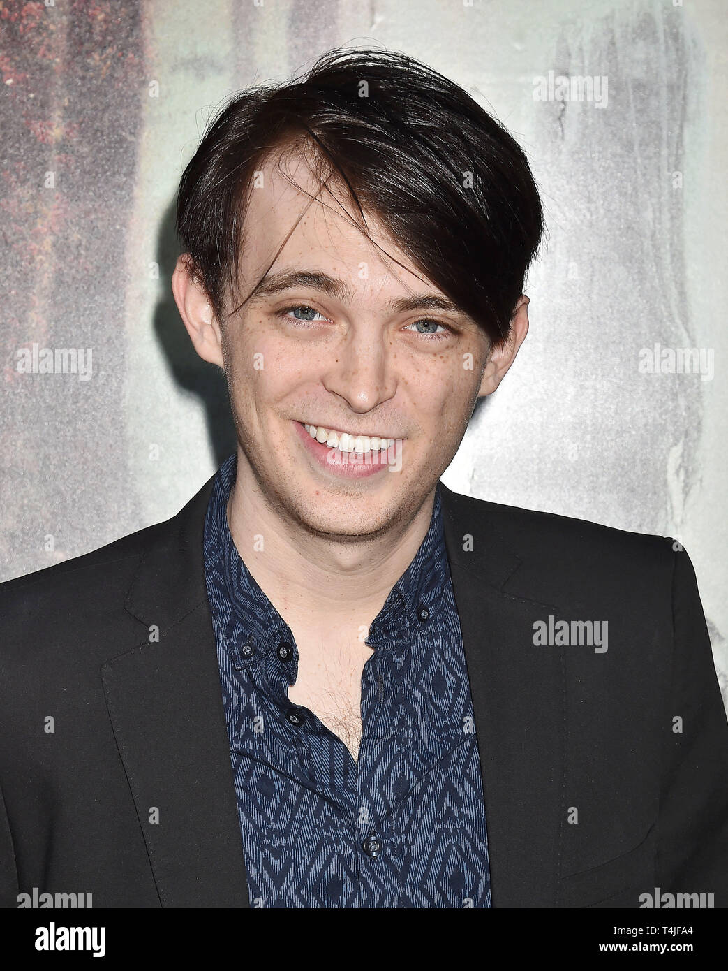 HOLLYWOOD, CA - APRIL 15: Dylan Riley Snyder arrives at the premiere of