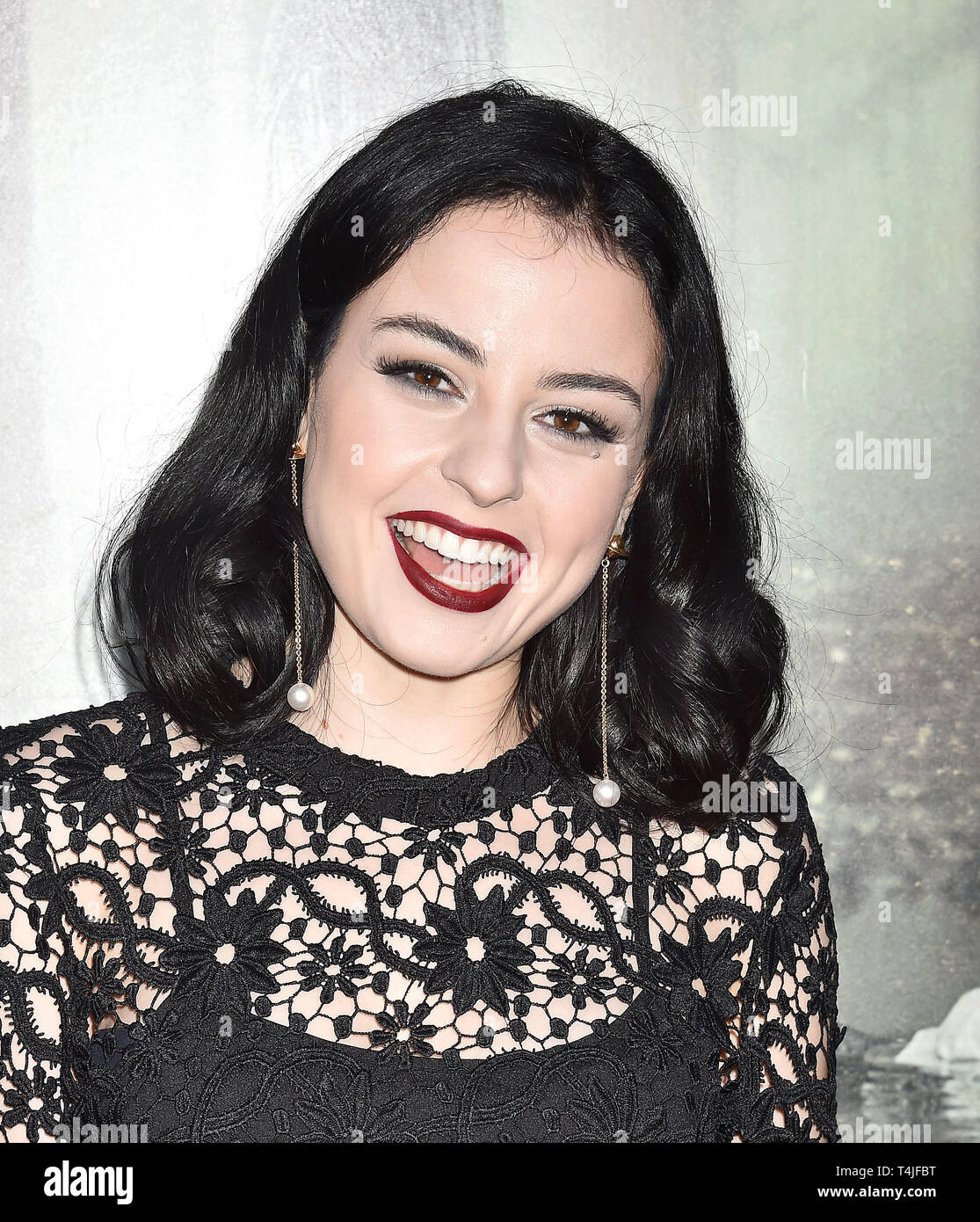 HOLLYWOOD, CA - APRIL 15: Katie Sarife arrives at the premiere of