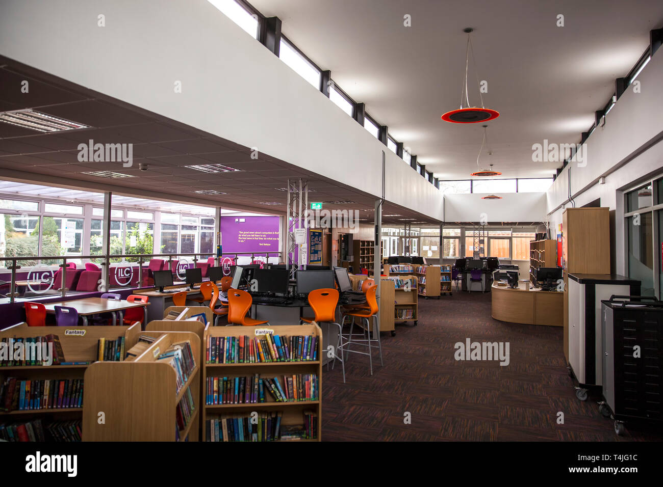 School Library Stock Photo