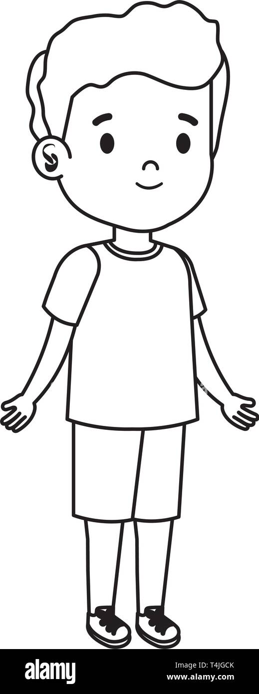 little boy kid character Stock Vector Image &amp; Art - Alamy