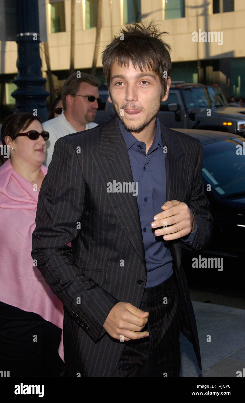 LOS ANGELES, CA. June 09, 2004: Actor DIEGO LUNA at the Los Angeles ...