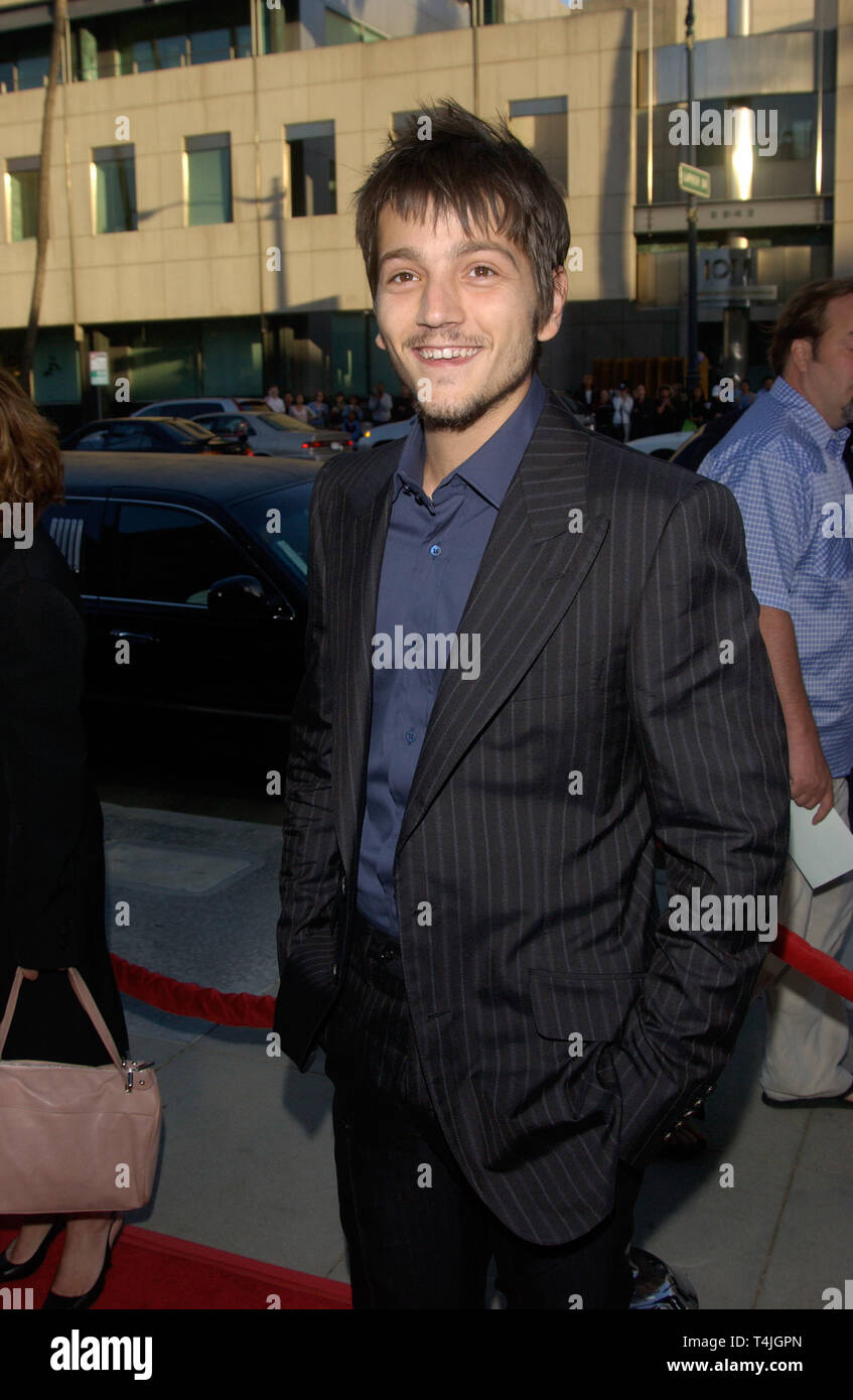 LOS ANGELES, CA. June 09, 2004: Actor DIEGO LUNA at the Los Angeles ...