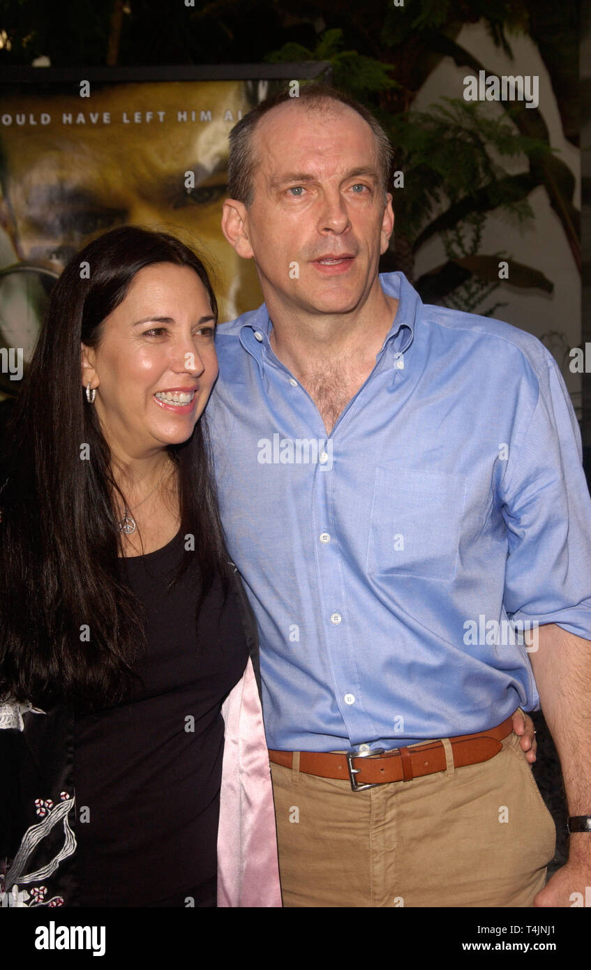 LOS ANGELES, CA. July 15, 2004: Actor TOMAS ARANA & wife at the world premiere, in Hollywood, of his new movie The Bourne Supremacy. Stock Photo