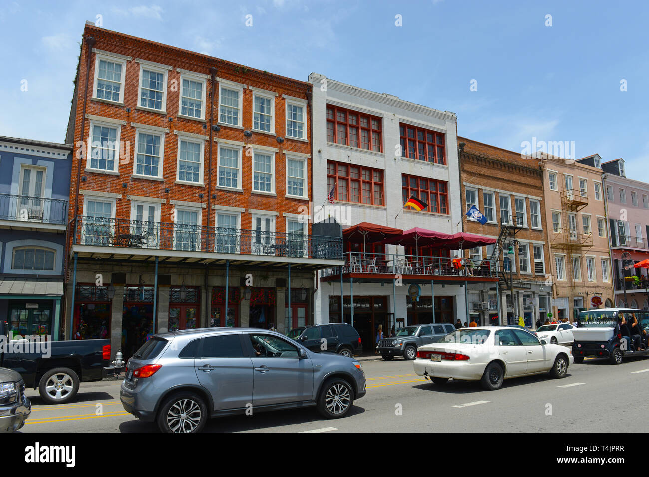 Historic Buildings on Decatur Street between Toulouse Street and St