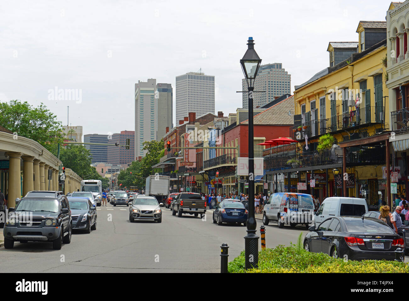 Historic Buildings on Decatur Street between Dumaine Street and St