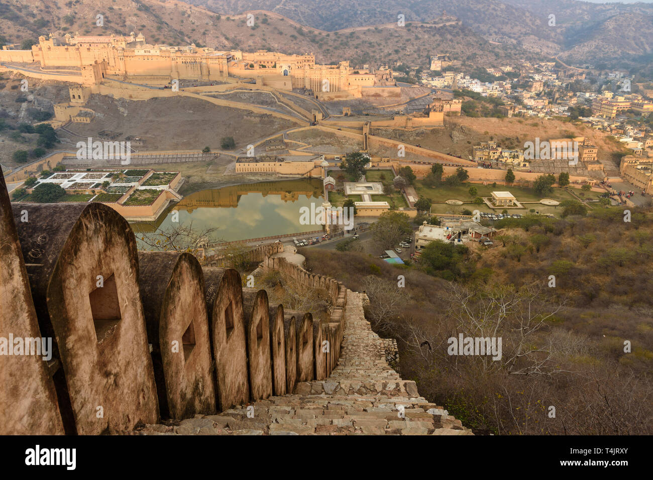 Amer fort sunrise hi-res stock photography and images - Alamy