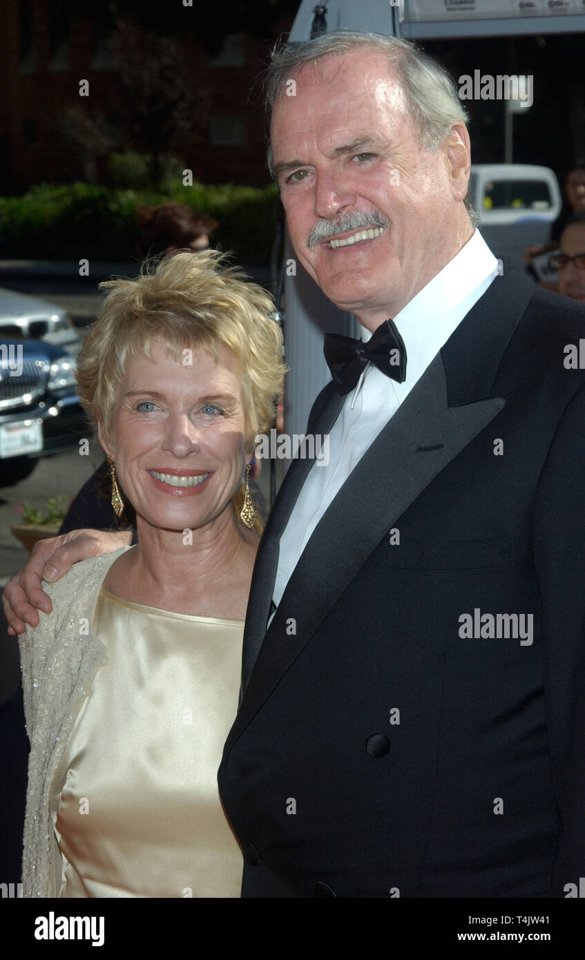 LOS ANGELES, CA. September 12, 2004: Actor JOHN CLEESE \u0026 wife at the 2004  Primetime Creative Arts Emmy Awards at the Shrine Auditorium, Los Angeles  Stock Photo - Alamy, image size:847x1390