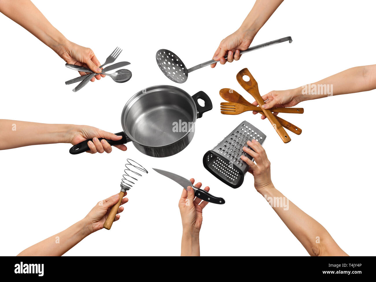 Professional Cooking Tools Set for a Modern Kitchen in a Brown Wooden  Stylish Box. Stock Image - Image of chef, creativity: 181619825