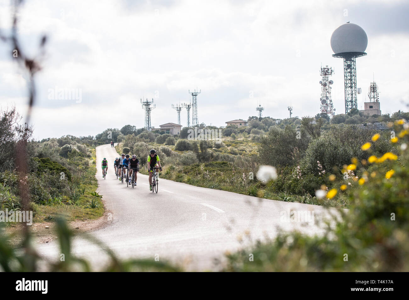 Cycling on Mallorca Stock Photo