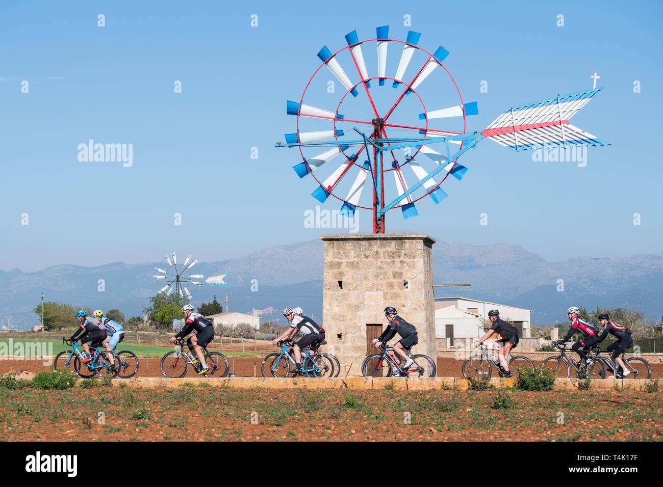Cycling on Mallorca Stock Photo