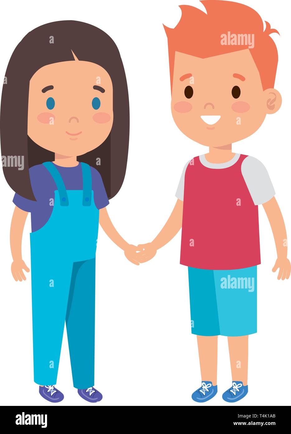 little kids couple characters Stock Vector Image & Art - Alamy