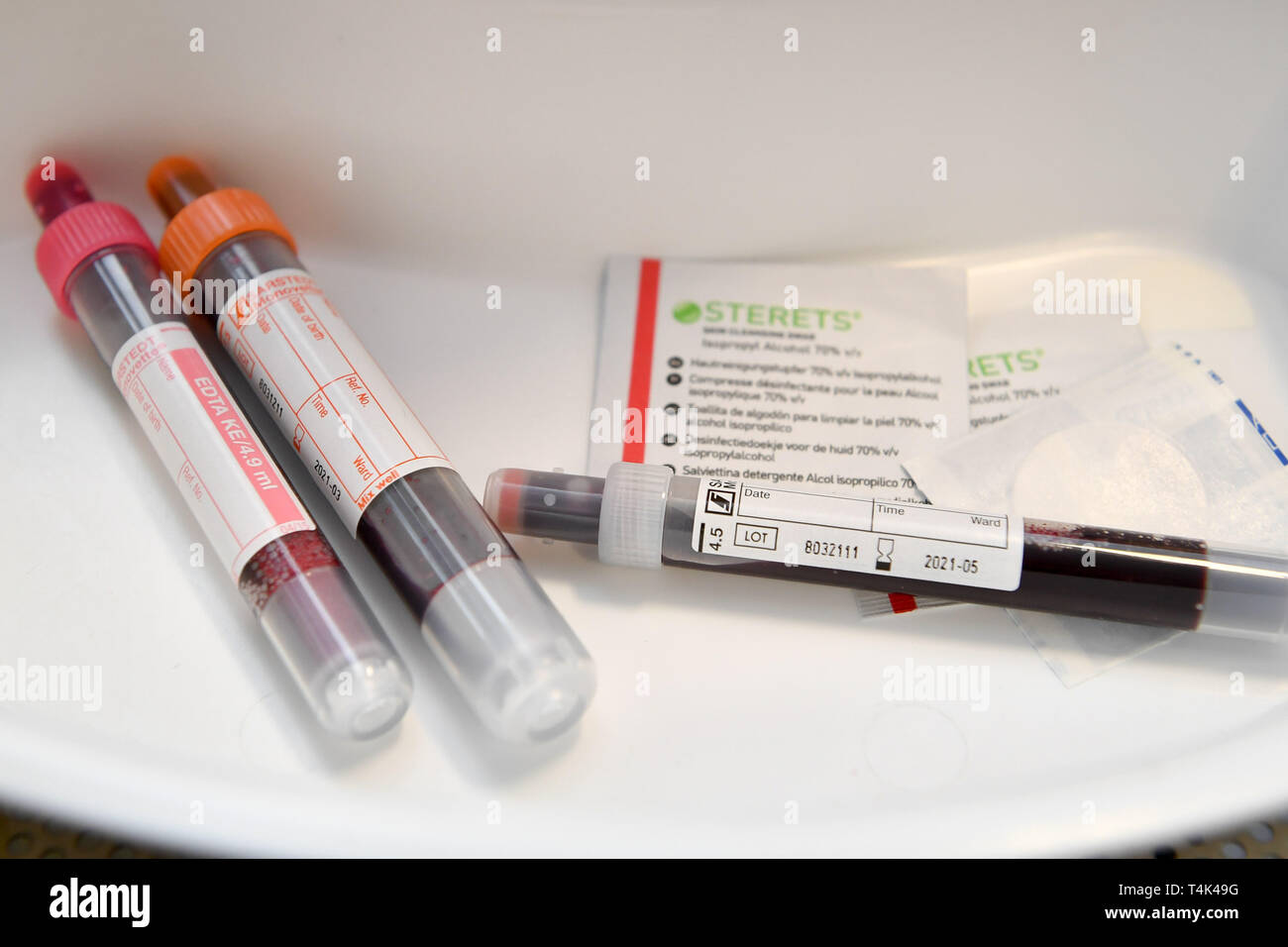 Vials blood taken hires stock photography and images Alamy