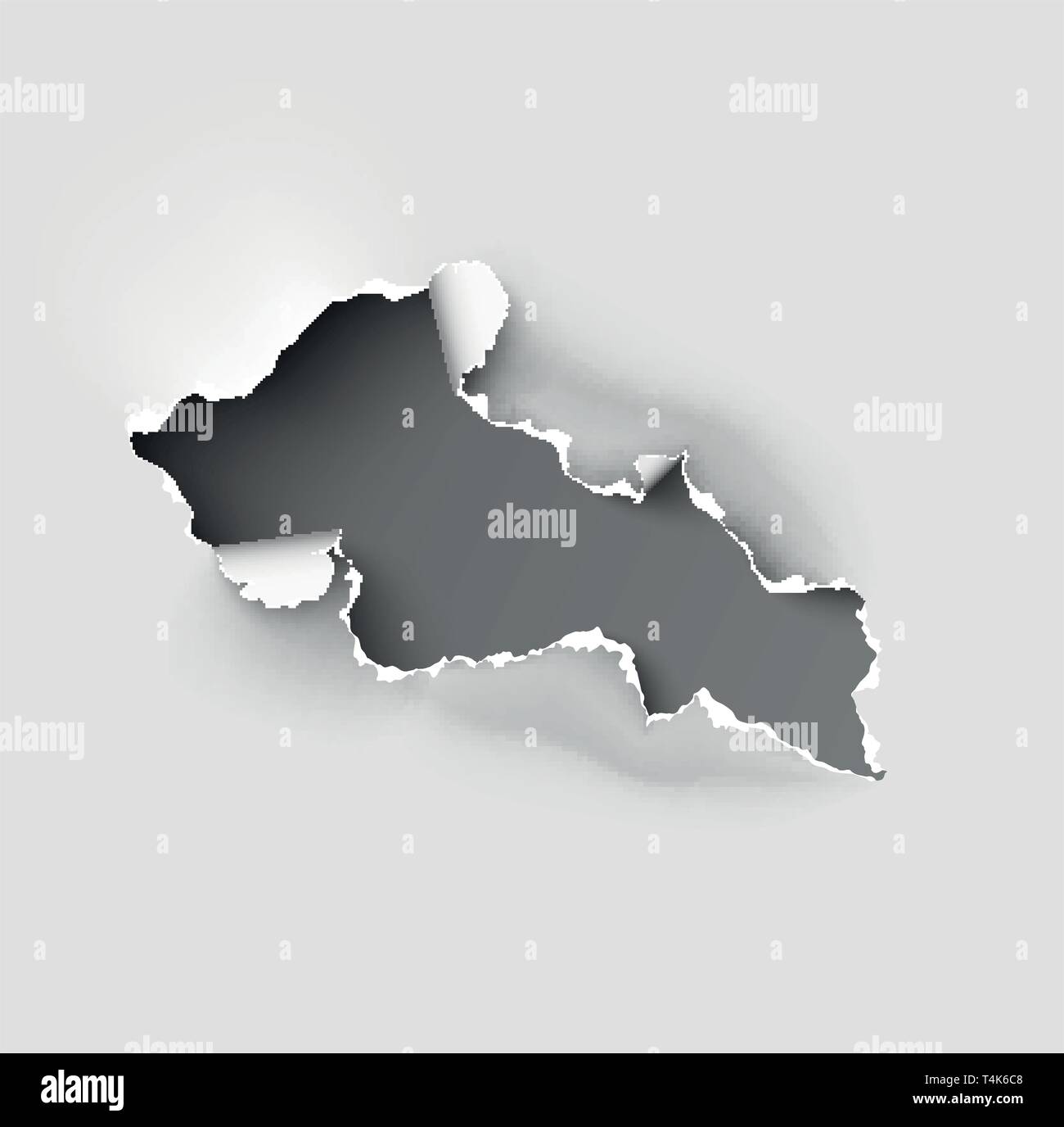 Hole in cardboard torn Stock Vector Images - Alamy