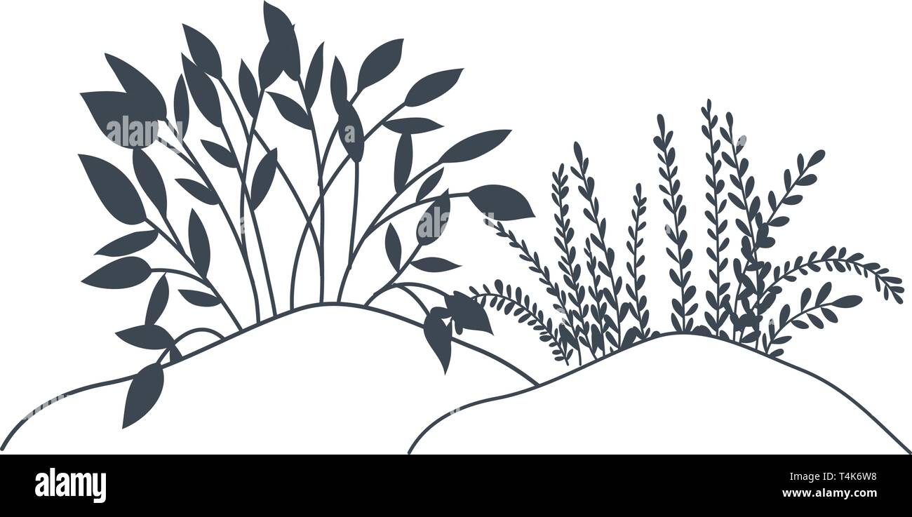 plant in landscape isolated icon Stock Vector Image & Art - Alamy