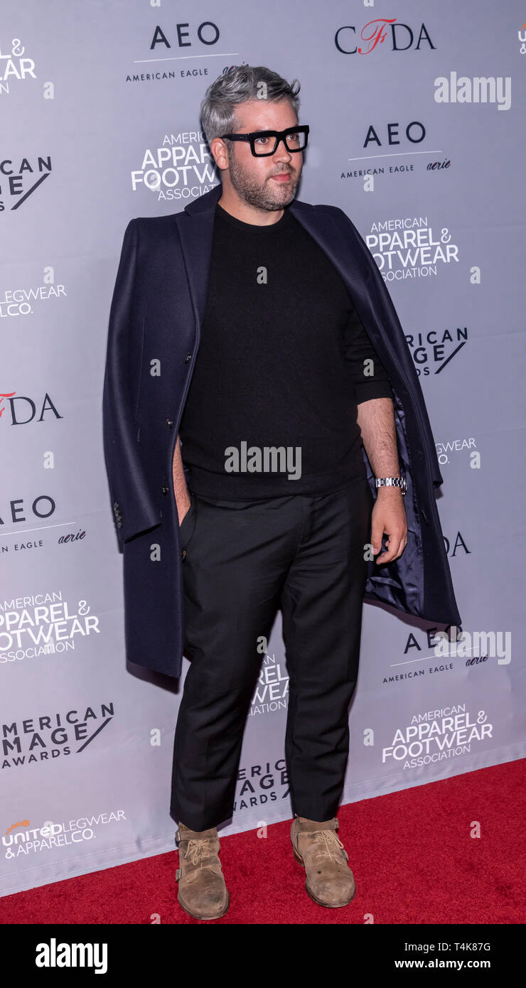 New York, United States. 15th Apr, 2019. Brandon Maxwell attends AAFA American Image Awards 2019 at The Plaza, Manhattan Credit: Sam Aronov/Pacific Press/Alamy Live News Stock Photo